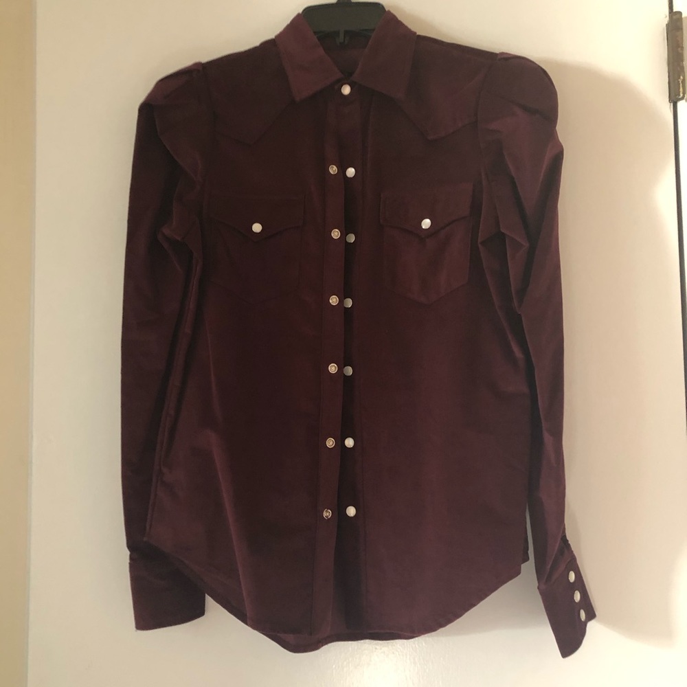 Petersyn Puff Shoulder Shirt NWT